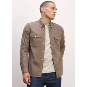 Everlane | Brushed Flannel Shirt Taupe Melange Button Down | Men’s Sz L
